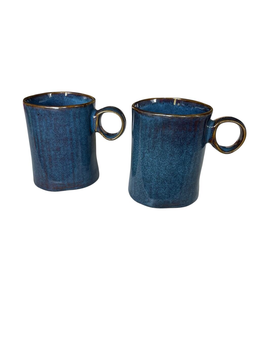 World Market Artisan Stoneware Mug Blue Glaze